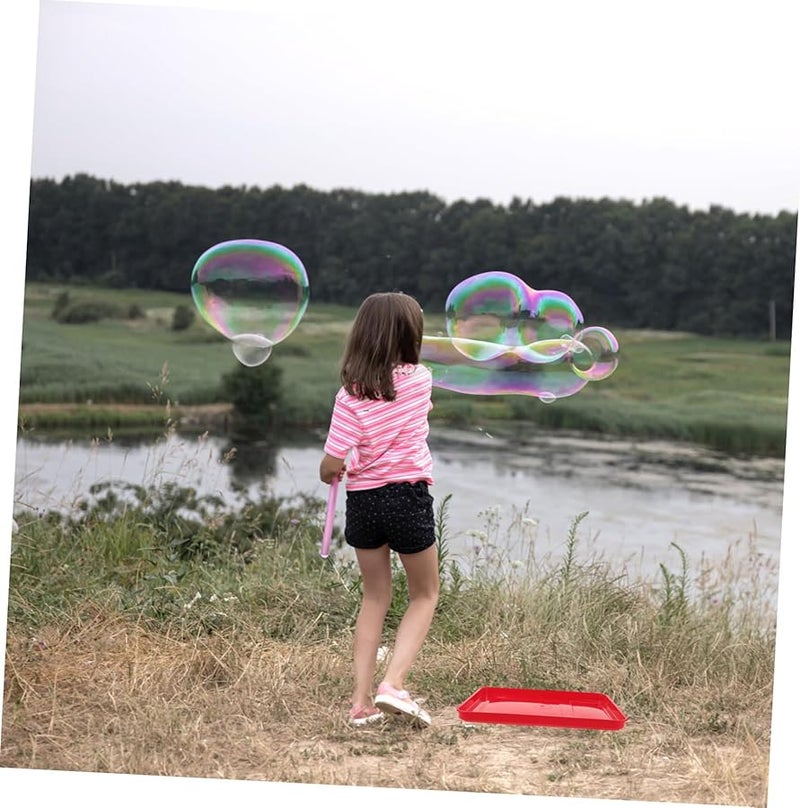 HANABASS Bubble Water Tray for Blowing Supplies Blue Large Plastic Party Family Gathering - Image 4